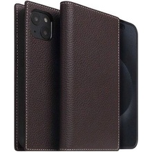 SLG Design D8 Magsafe Full Grain Leather iPhone 15 Plus - hnědé