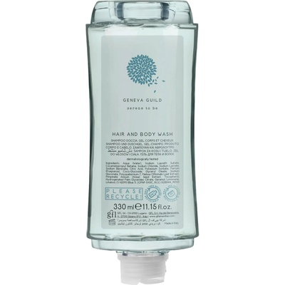 Gfl Cosmetics Душ гел за коса GFL Cosmetics и тяло Geneva, 330 ml, 6 х 20 cm