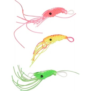 FLAMINGO Toy Isaiah Shrimp Multiple colours - играчка за котка, пластмасова скарида, 8 х 1, 5 см - 1 бр, Белгия - 502074