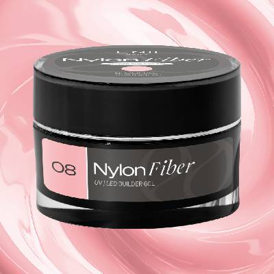Enii Nails Nylon Fiber gel 08 Coral stavební Uv Led gel 40 ml
