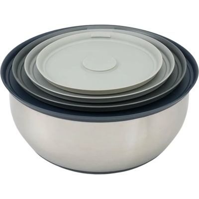 Joseph Joseph Кухненска купа комплект NEST PREP&STORE 95025, 4 бр. , с капаци, неръждаема стомана, Joseph Joseph (JS95025)