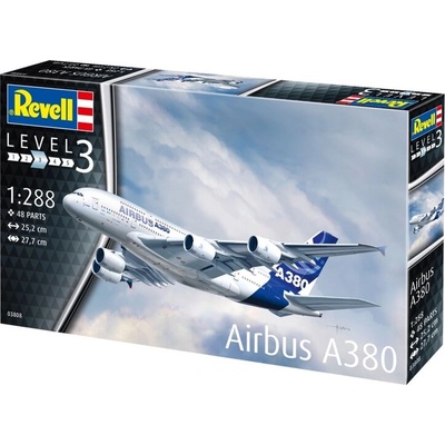 Revell Модел за сглобяване, Revell, Airbus A380, 48 части (R03808)