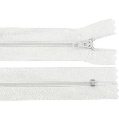 Pro Háčkování Spirálový zip pinlock No 3 délka 20 cm bílý