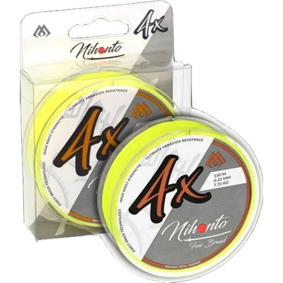 MIKADO - Pletená Šňůra - NIHONTO FINE BRAID 020 Žlutá 150 M Nosnost : 16,60 kg