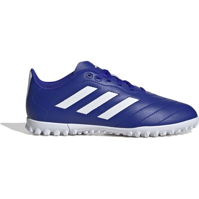 adidas Юношески футболни стоножки Adidas Goletto Juniors Astro Turf Football Boots - Blue/Wht/Red
