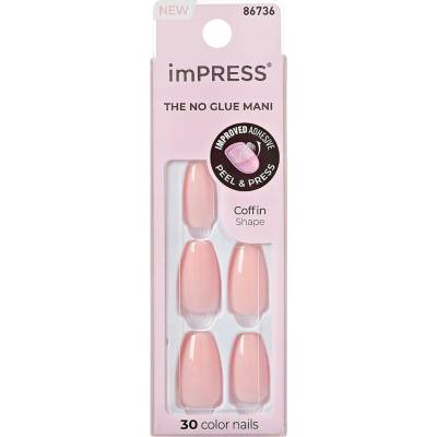 KISS imPRESS Color Medium umělé nehty Pink Dream 30 ks