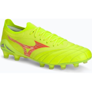 Mizuno Morelia Neo IV Β Elite MD safety yellow/fiery coral 2/galaxy silver мъжки футболни обувки