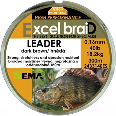 Sema šňůra Leader hnědá 300m 0,27mm 45,5kg – Zboží Dáma