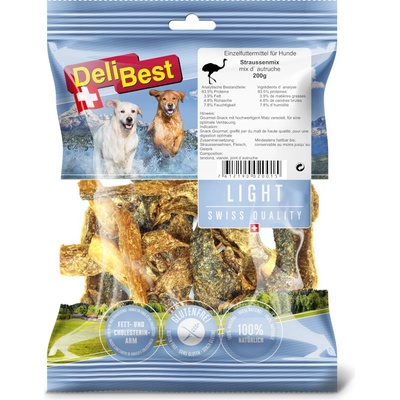 DeliBest Light pštrosia zmes Gourmet 2 x 200 g