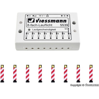 Viessmann H0 Výstražné sloupky, 8 sloupů 5040