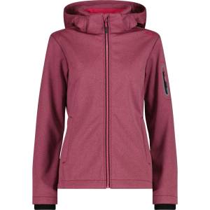 CMP Дамско софтшел яке CMP Women's Softshell Jacket Zip Hood Softshell jacket - Pink Fluo Mel / Magenta - размер 38 (EU) (103-2141-1813)