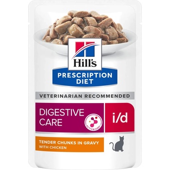 Hill's HILL'S PD Prescription Diet Feline i/d 85g с пилешко месо - пакетче