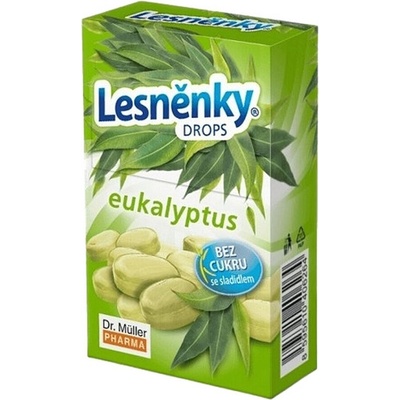 Dr.Müller Lesněnky drops eukalyptus bez cukru 38 g