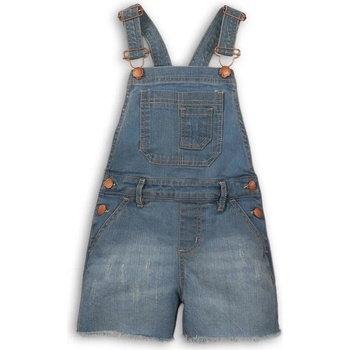 Minoti Kenya 8 kraťasy dívčí džínové s laclem modrá