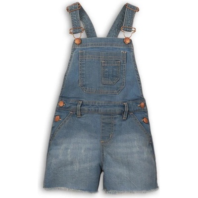 Minoti Kenya 8 kraťasy dívčí džínové s laclem modrá