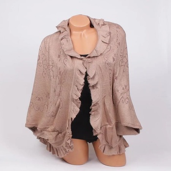 Image 1 of Кашмирено болеро в светлокафяво с къдрички