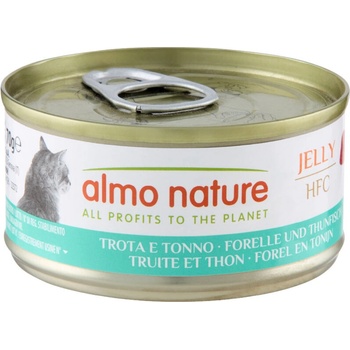 Almo Nature HFC Natural pstruh a tuniak v želé 6 x 70 g