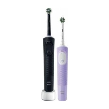 Oral-B Oral-B Vitality Pro Duo, electric toothbrush (black/purple, black/lilac violet, including second handle)
