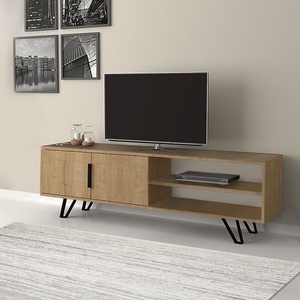 TopMebel ТВ шкаф Foot TopMebel от меламин в цвят сонома 160x35x49cm