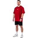Nebbia Oversized tričko GYM ESSENTIALS 381 červené