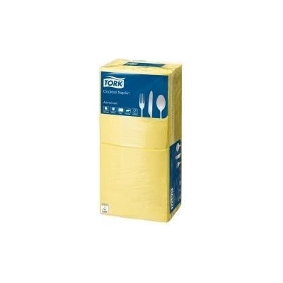 TORK papírové ubrousky 2V žluté 200ks 24x24cm