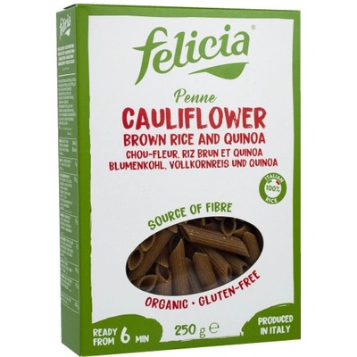 FELICIA Cestoviny Penne z hnedej ryže s quinoou a karfiolom bez lepku BIO 250 g