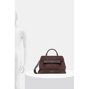 Giorgio Armani шопинг чанта дамска от имитация на велур (XW001542.AF22630)