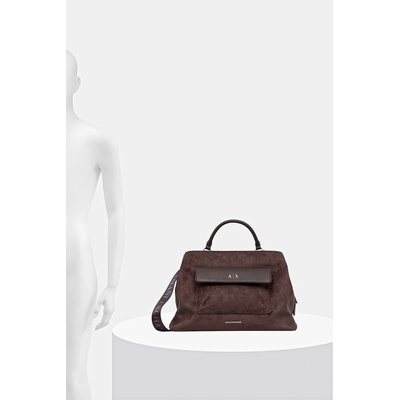 Giorgio Armani шопинг чанта дамска от имитация на велур (XW001542.AF22630)
