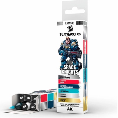 AK Interactive Playmarkers Set Space Knight AKM106 6 ks