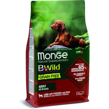 Image 1 of Monge BWild Grain Free All Breeds Adult lamb 2,5 kg