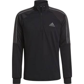 Image 1 of Adidas Мъжко горнище с цип Adidas Sereno Long Sleeve Zip Top Mens - Black/Grey