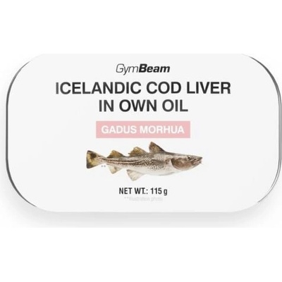 GymBeam Icelandic cod liver in own oil 115 g – Zbozi.Blesk.cz