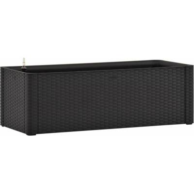 STEFANPLAST Samozavlažovací kvetináč NATURAL DELUXE 100x43x33cm antracit