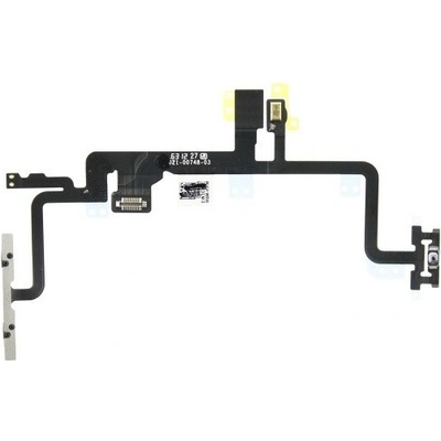 Flex kabel tlačítka zapínání + tlačítka hlasitosti + kovová destička pro Apple iPhone 7
