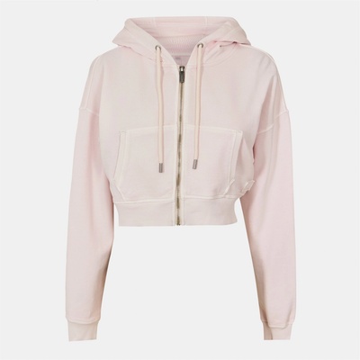 DKNY Поларено горнище с цип DKNY Women's Full Zip Lightweight Fleece Hoodie - Bliss