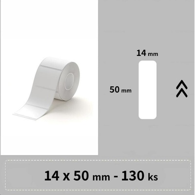 Niimbot štítky RP 15x50 mm 125 ks Bílé pro D11 D11-M D110 D110-H