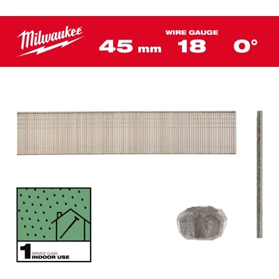 MILWAUKEE Hřebíky 18G 45 mm RC G SC1 - 5 000 ks 4932492555