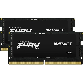 Kingston FURY Impact DDR5 32GB Kit 2x16GB 4800MHz SODIMM CL38 KF548S38IBK2 32
