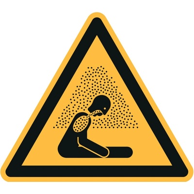 Značka Nebezpečentvo udusenia sa, ISO 7010, samolepka, , 100 mm, 20 ks