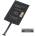gigapack Адаптер за безжично зареждане с горен порт за зареждане microUSB, ЧЕРЕН GP-66871 (GP-66871)