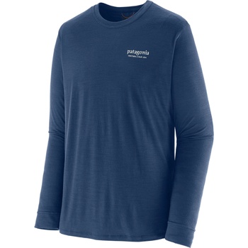 Patagonia M's L/S Cap Cool Merino Blend Graphic Shirt Размер: XL / Цвят: син