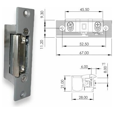 DORCAS El.otvírač 54NF 8-12V MB AC/DC 21mm(1211MB)