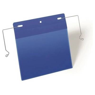 Logistické vrecko, A5, na šírku, DURABLE, s drôtom, tmavomodré