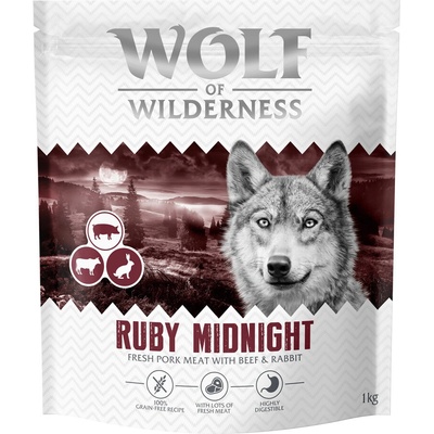 Wolf of Wilderness "Ruby Midnight" hovězí a králičí bez obilovin 4 x 1 kg