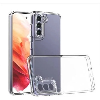 Samsung Силиконов кейс Armor Anti Shock за Samsung Galaxy S21 FE, Защита около камерите, Прозрачен (3566)