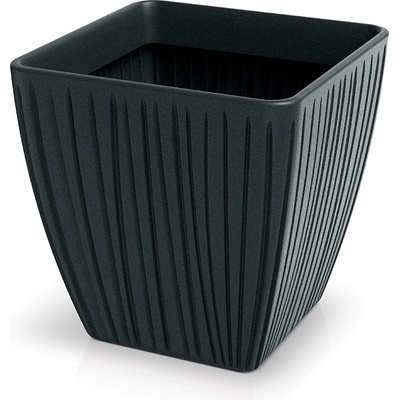 Prosperplast Kvetináč FERO SQUARE 40 cm tmavosivá
