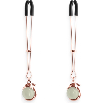 NS Novelties Bound Nipple Clamps G1 Rose Gold