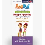 ActiKid Happy Appetite Immune System, Elderberry with Black Seed Oil, 120 ml