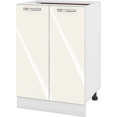 ИРИМ Долен кухненски шкаф Сити БФ-Крийм гланц-11-22 60 см