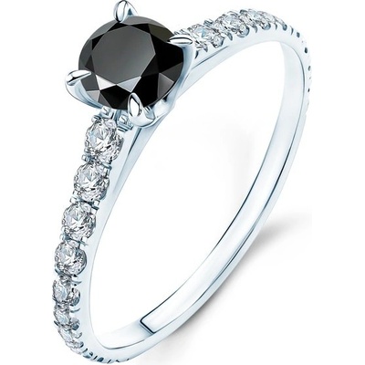 Savicki Zásnubný prsteň Share Your Love biele zlato čierny diamant SYL P5 CZD D B